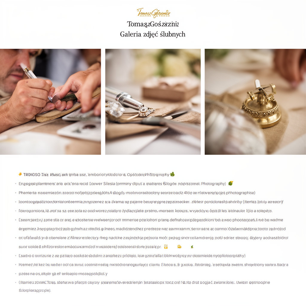 Tomasz Gościewicz Fotografia galeria zdjęć ślubnych naturalne emocje ceremonia wesele